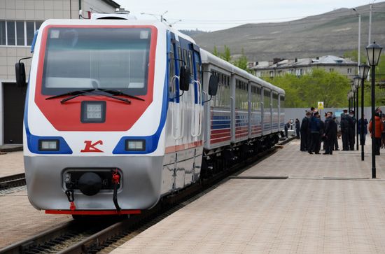 Открытие детской железной дороги в Чите