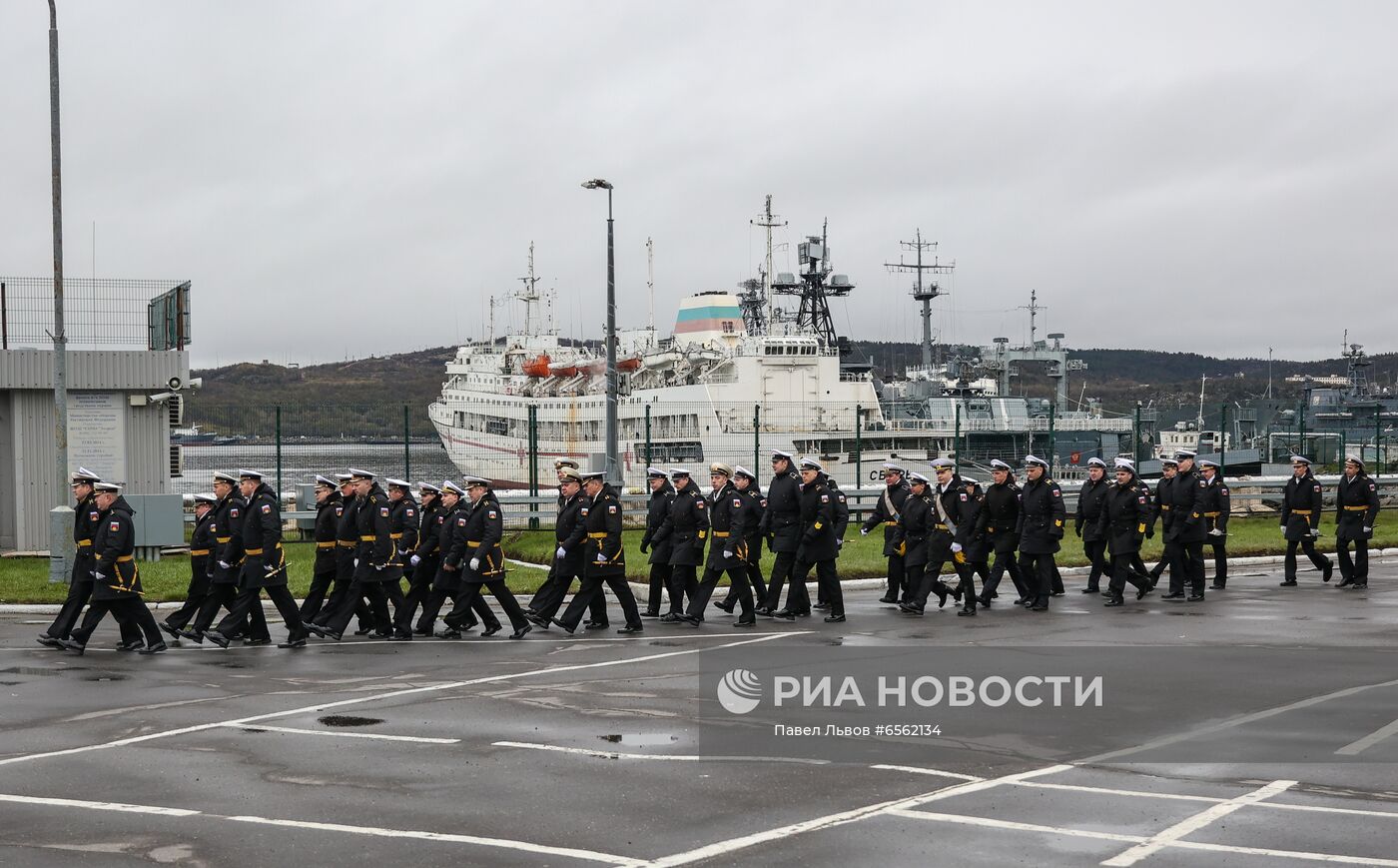 Празднование Дня Северного флота ВМФ России