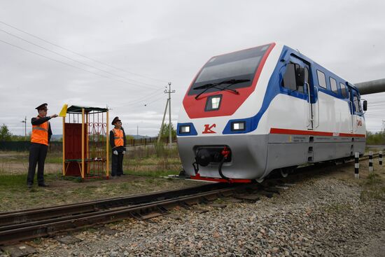 Открытие детской железной дороги в Чите