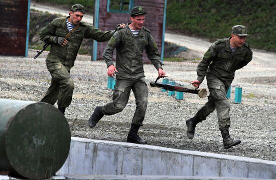 Всеармейский конкурс "Морской десант-2021" во Владивостоке