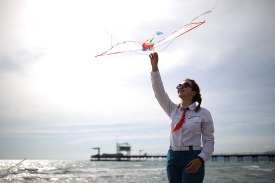 Начало летнего сезона в детском лагере "Орлёнок"