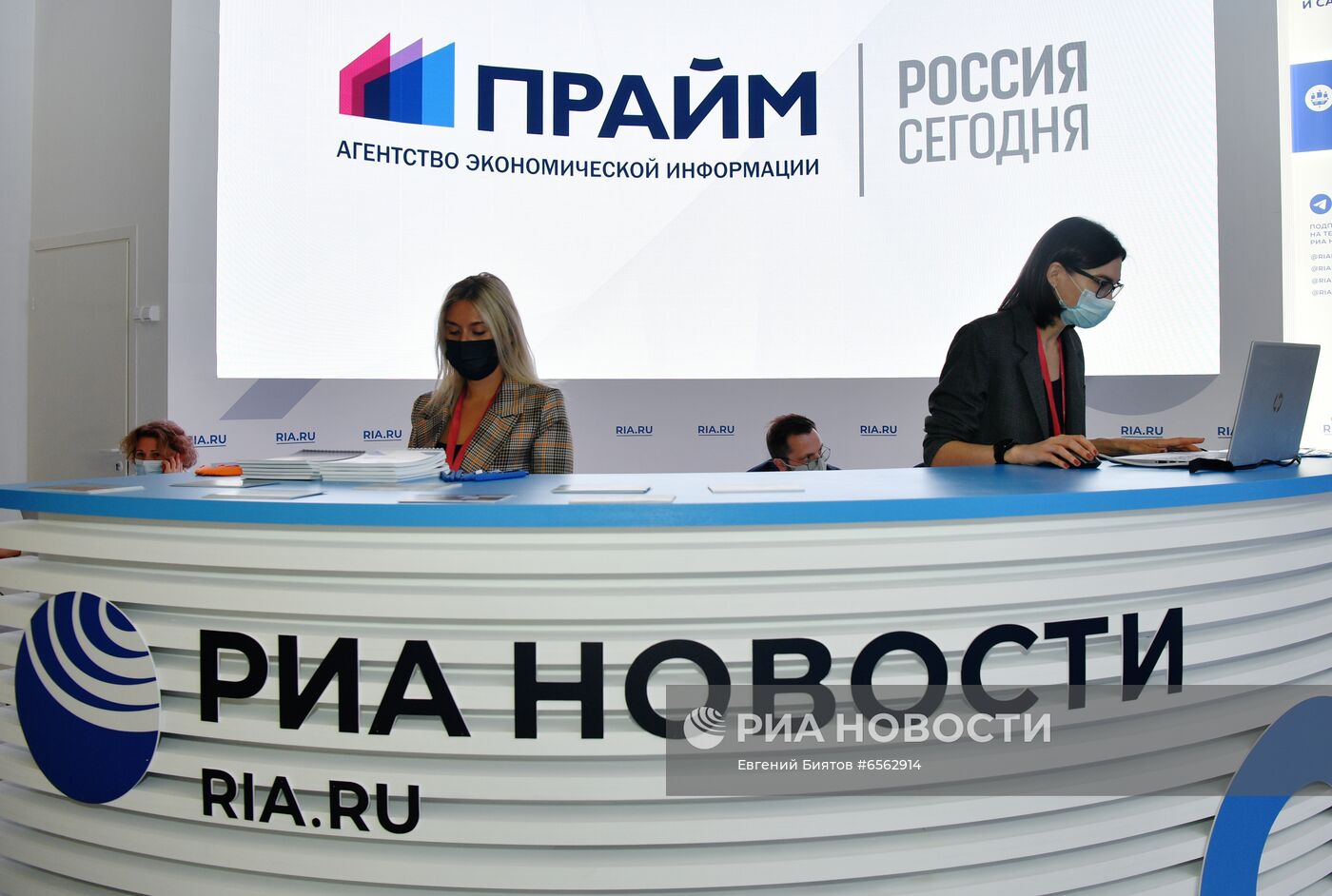 ПМЭФ-2021. Работа стенда МИА "Россия сегодня"