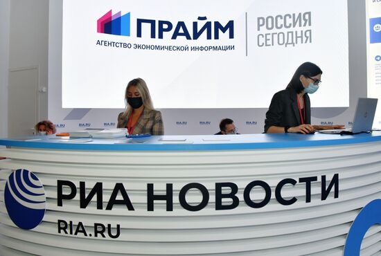 ПМЭФ-2021. Работа стенда МИА "Россия сегодня" 