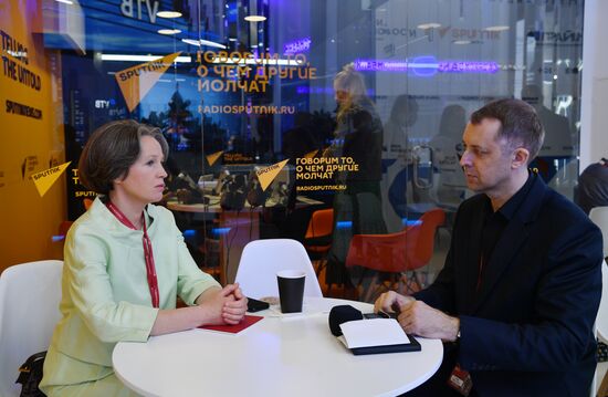 ПМЭФ-2021. Работа стенда МИА "Россия сегодня" 