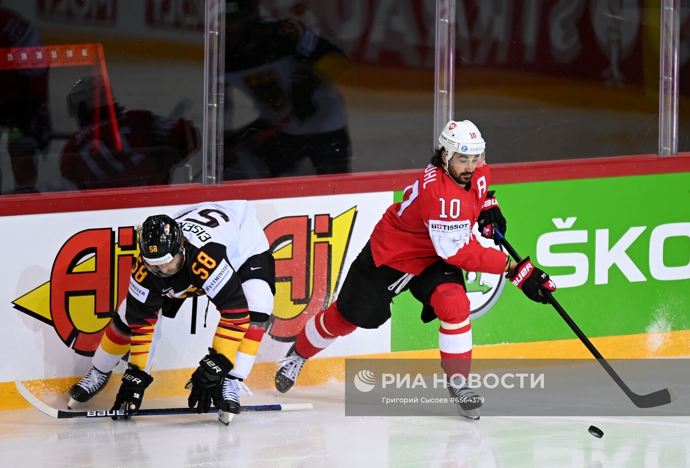 Хоккей. Чемпионат мира. Матч Швейцария - Германия