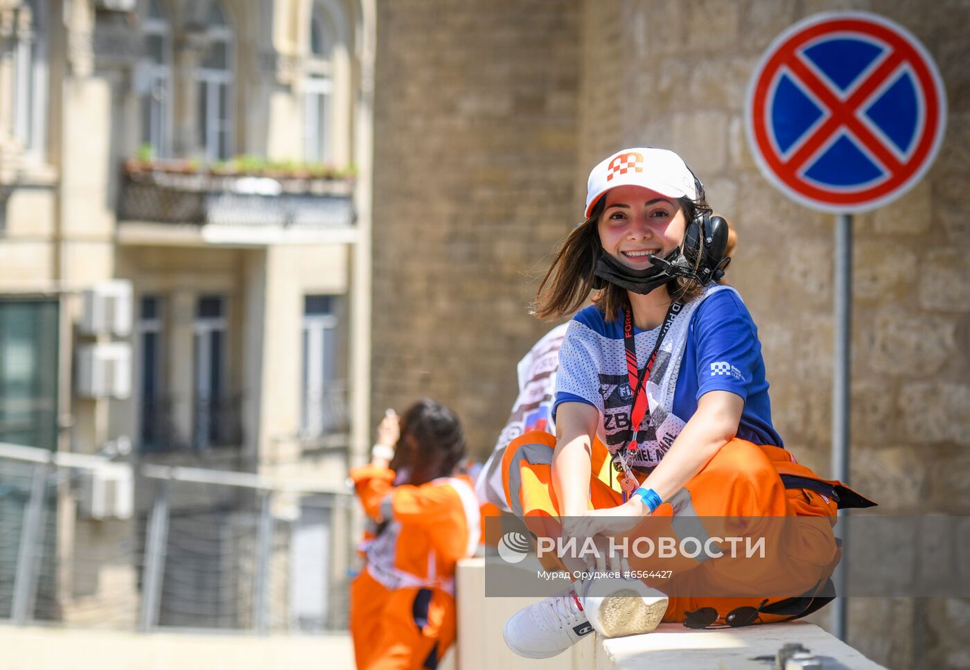 Подготовка к Гран-при Азербайджана "Формулы-1" в Баку