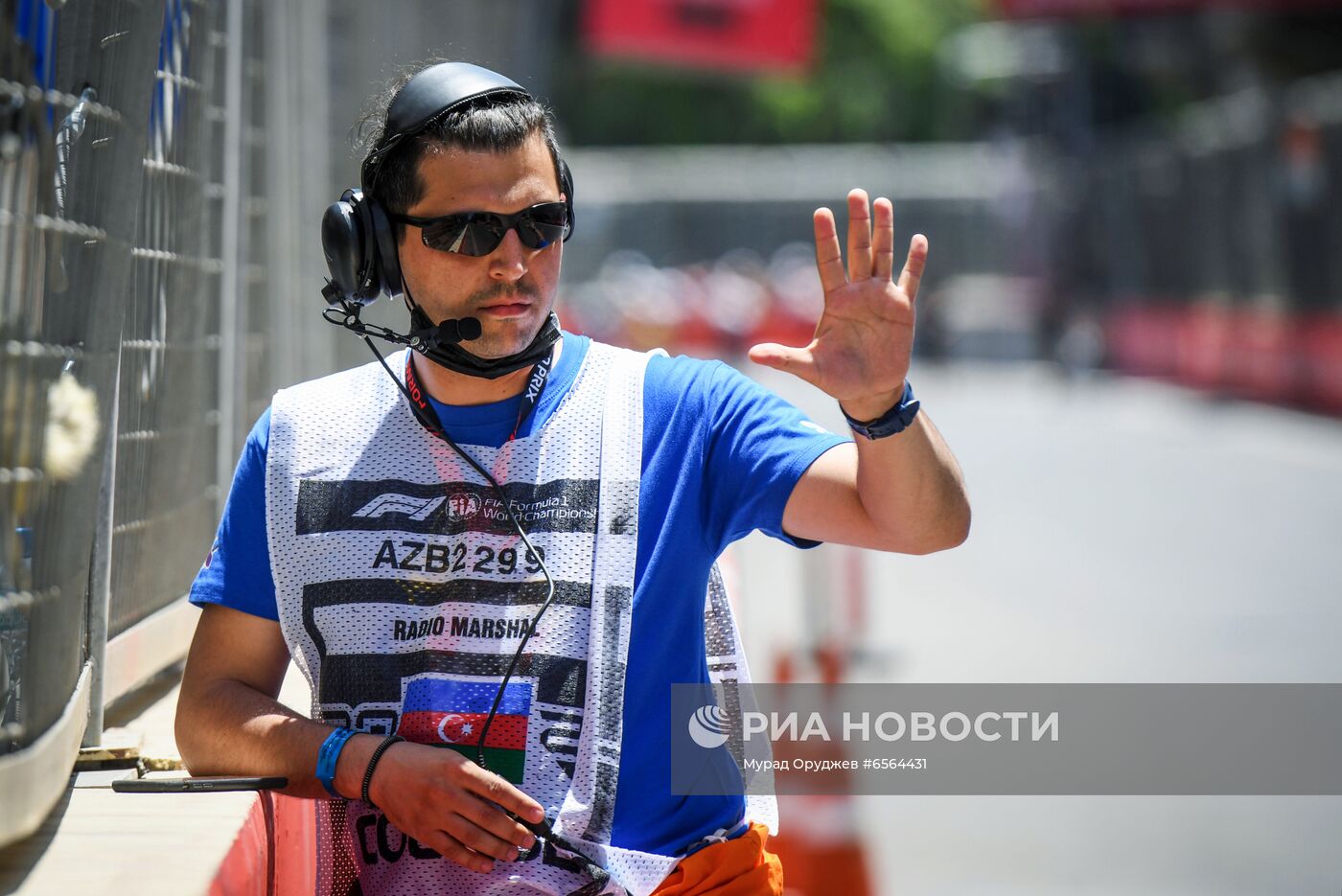 Подготовка к Гран-при Азербайджана "Формулы-1" в Баку