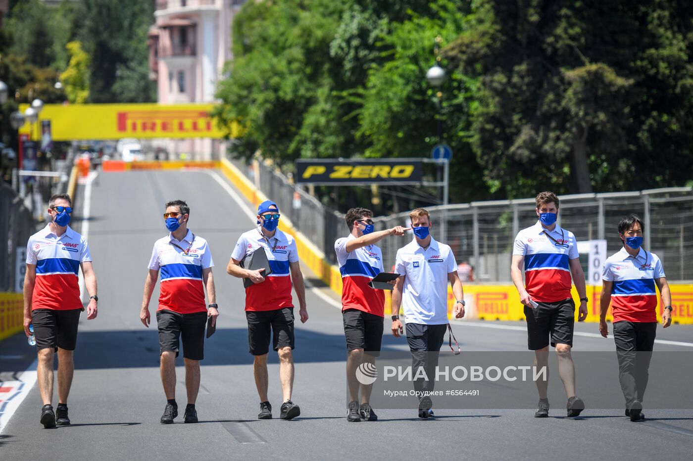 Подготовка к Гран-при Азербайджана "Формулы-1" в Баку