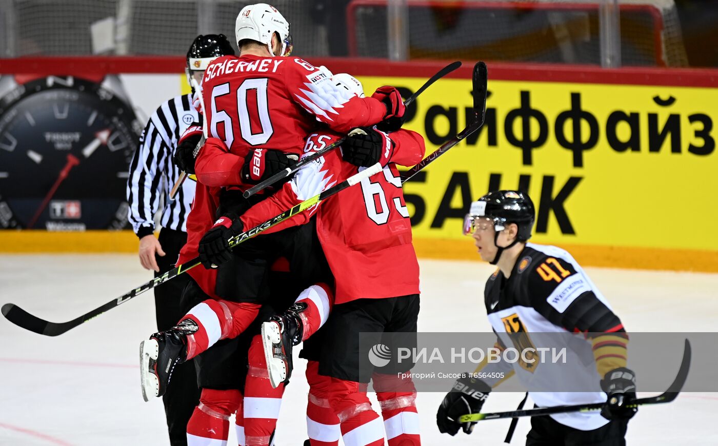 Хоккей. Чемпионат мира. Матч Швейцария - Германия