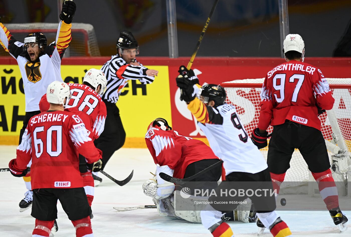 Хоккей. Чемпионат мира. Матч Швейцария - Германия