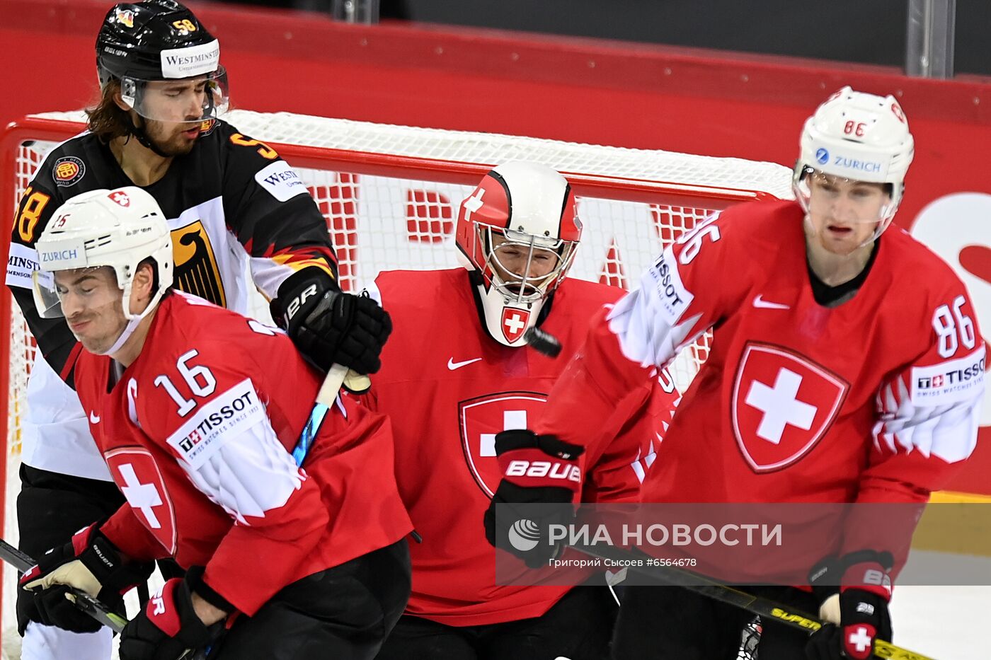 Хоккей. Чемпионат мира. Матч Швейцария - Германия
