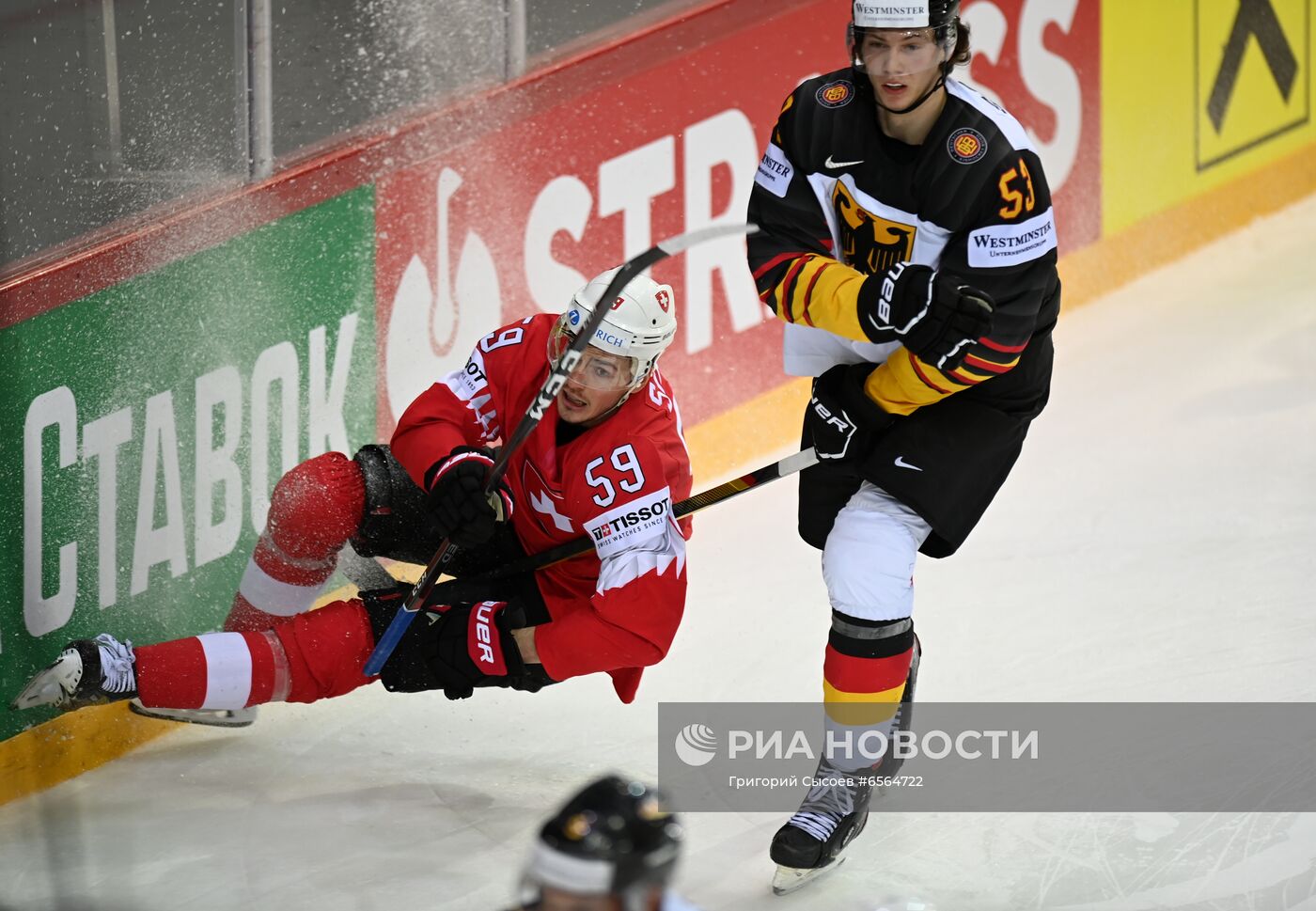 Хоккей. Чемпионат мира. Матч Швейцария - Германия