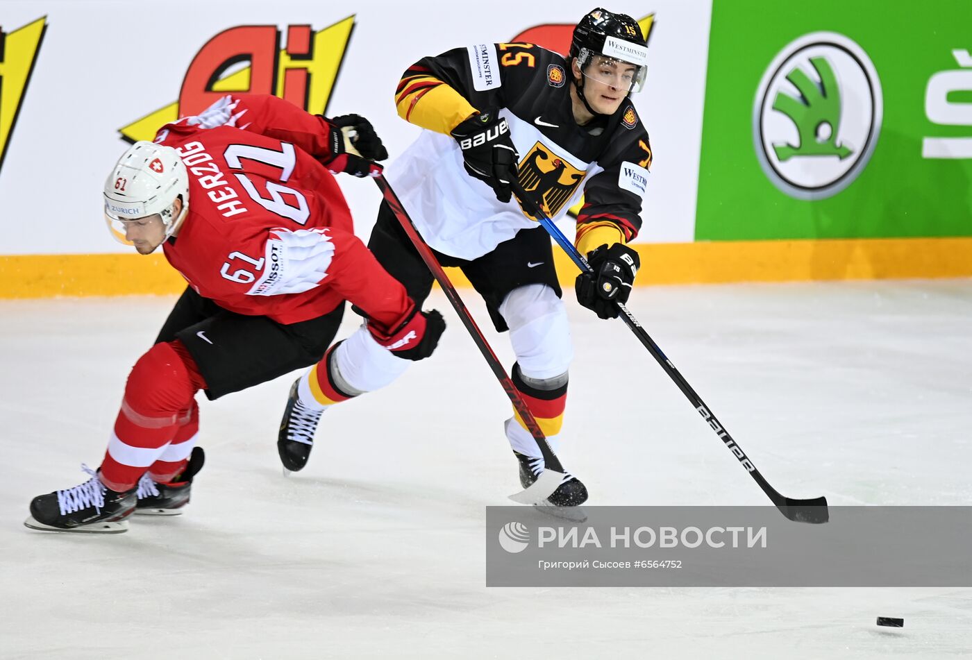 Хоккей. Чемпионат мира. Матч Швейцария - Германия