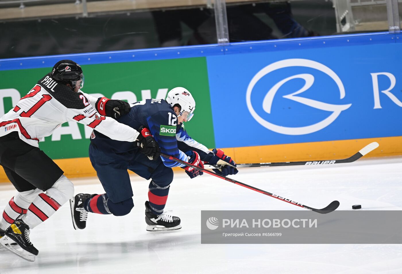 Хоккей. Чемпионат мира. Матч США - Канада