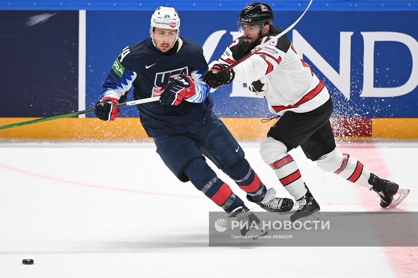Хоккей. Чемпионат мира. Матч США - Канада
