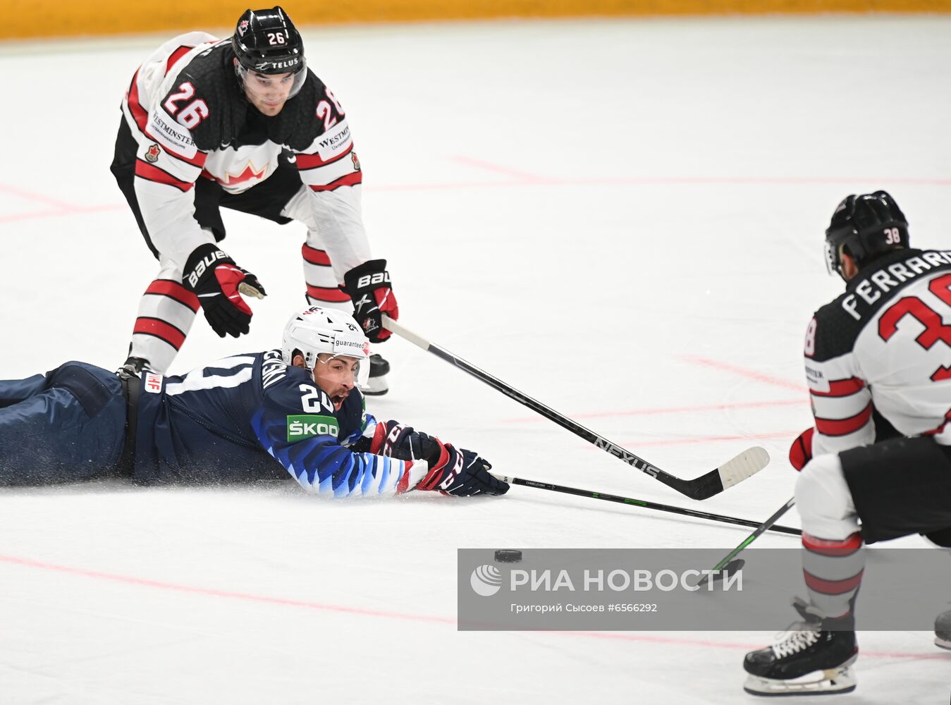 Хоккей. Чемпионат мира. Матч США - Канада