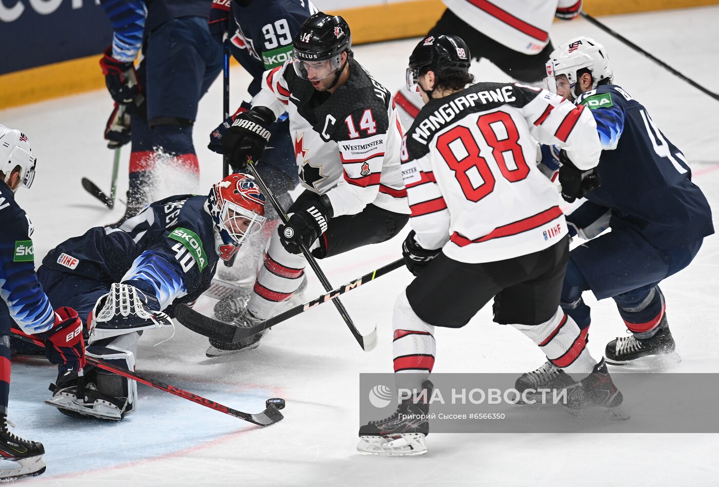 Хоккей. Чемпионат мира. Матч США - Канада