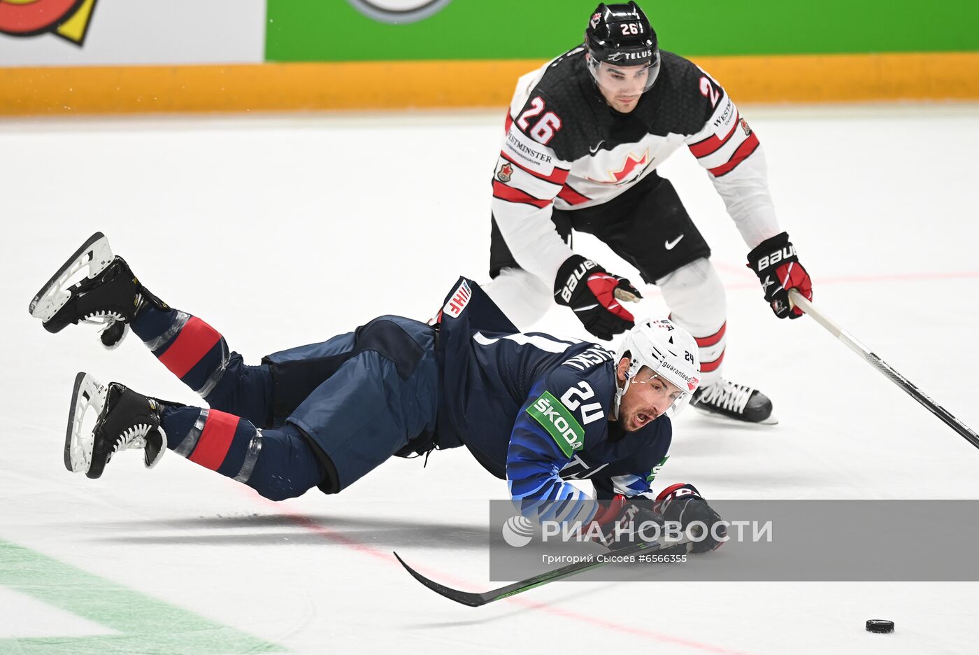 Хоккей. Чемпионат мира. Матч США - Канада