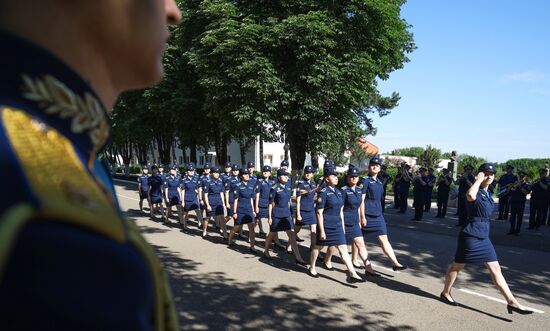 Открытие бюстов Героям Советского Союза в краснодарском летном училище