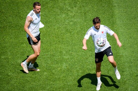 Футбол. ЧЕ-2020. Тренировка сборной Уэльса