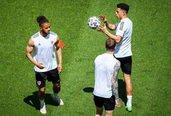 Футбол. ЧЕ-2020. Тренировка сборной Уэльса