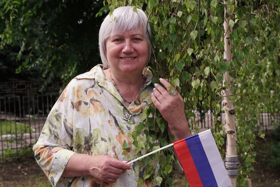 Празднование Дня России в Донецке и Луганске