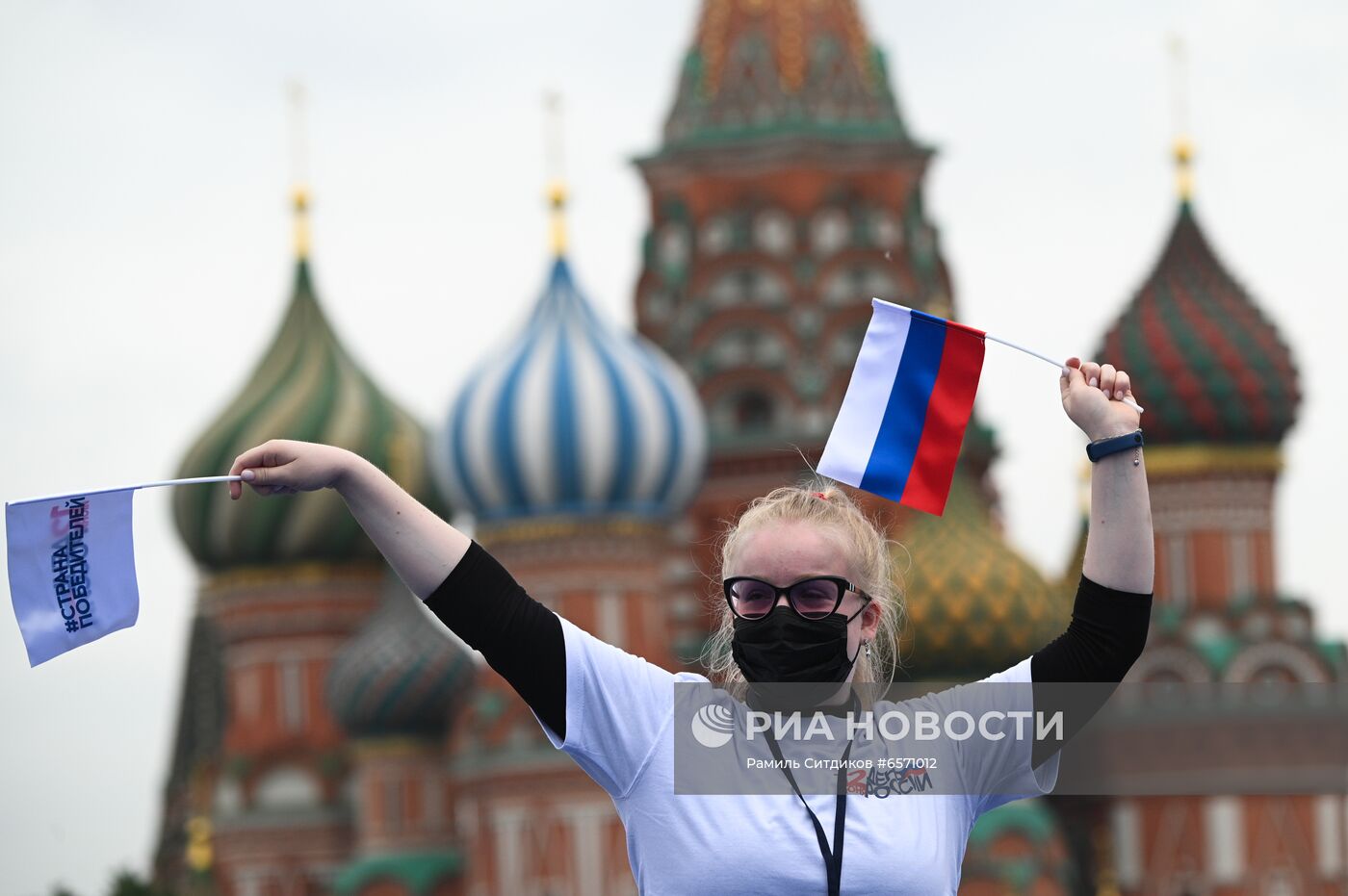 Праздничный концерт, посвященный Дню России, на Красной площади 