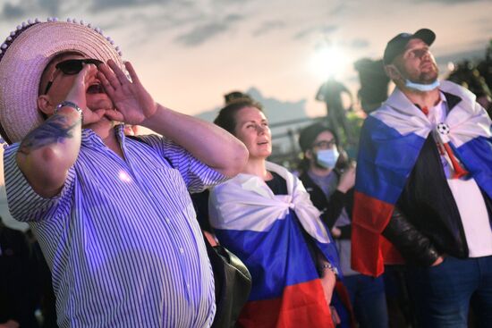 Просмотр матча ЧЕ-2020 по футболу между сборными Бельгии и России