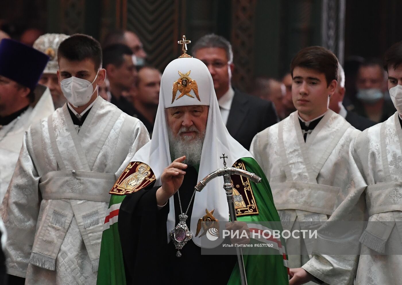 Патриаршее служение в храме Вооруженных Сил