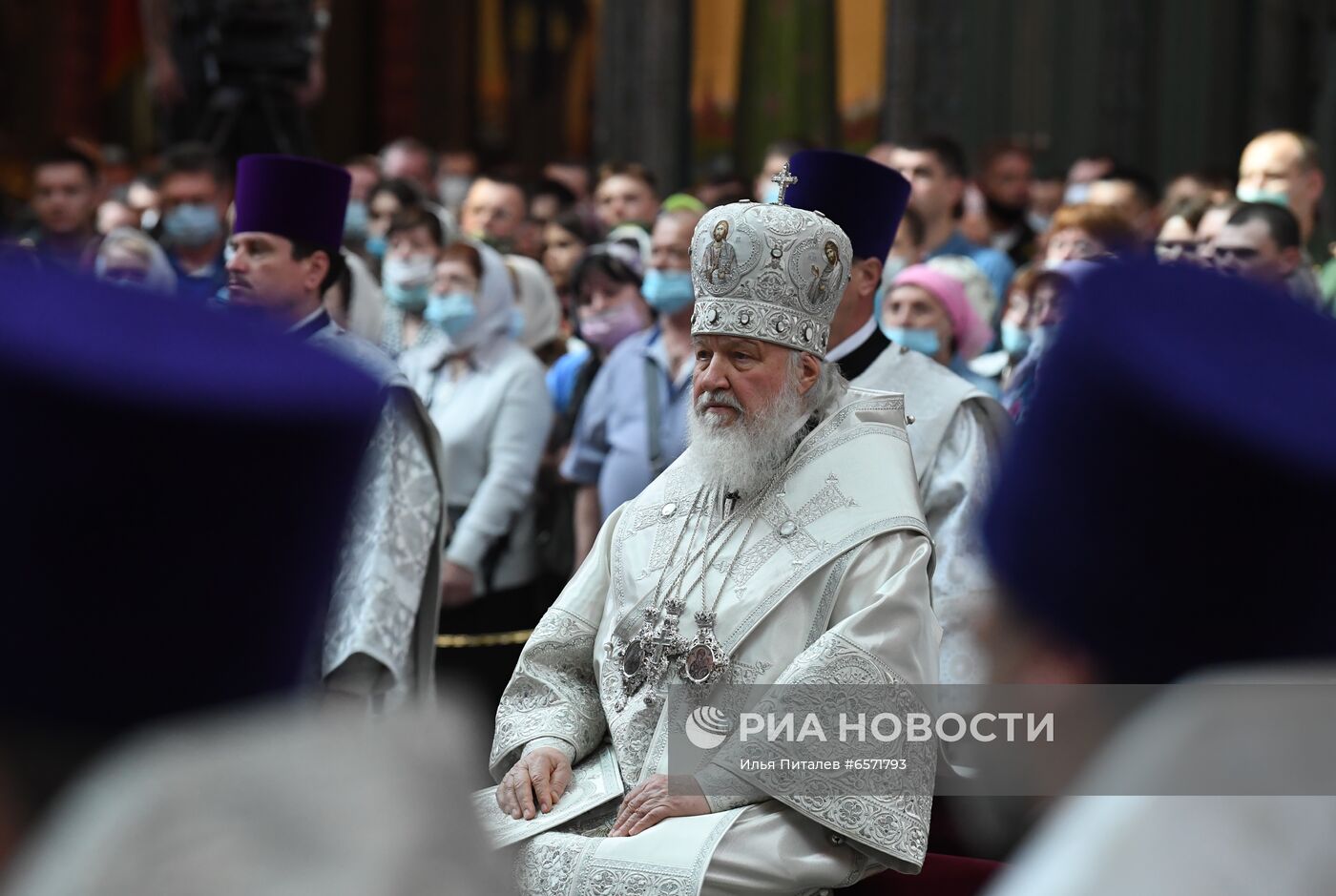 Патриаршее служение в храме Вооруженных Сил