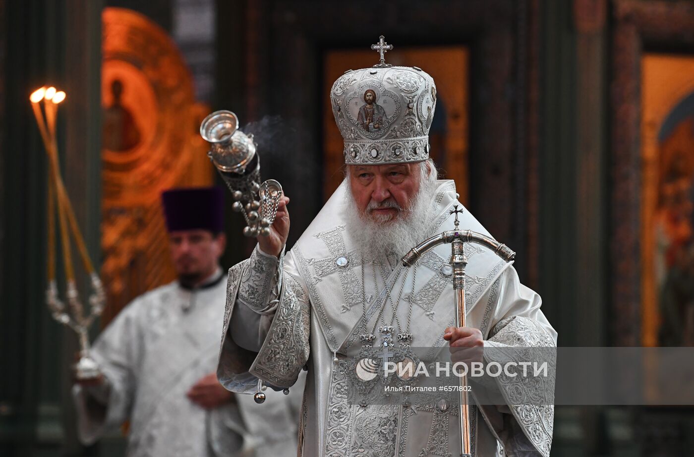 Патриаршее служение в храме Вооруженных Сил