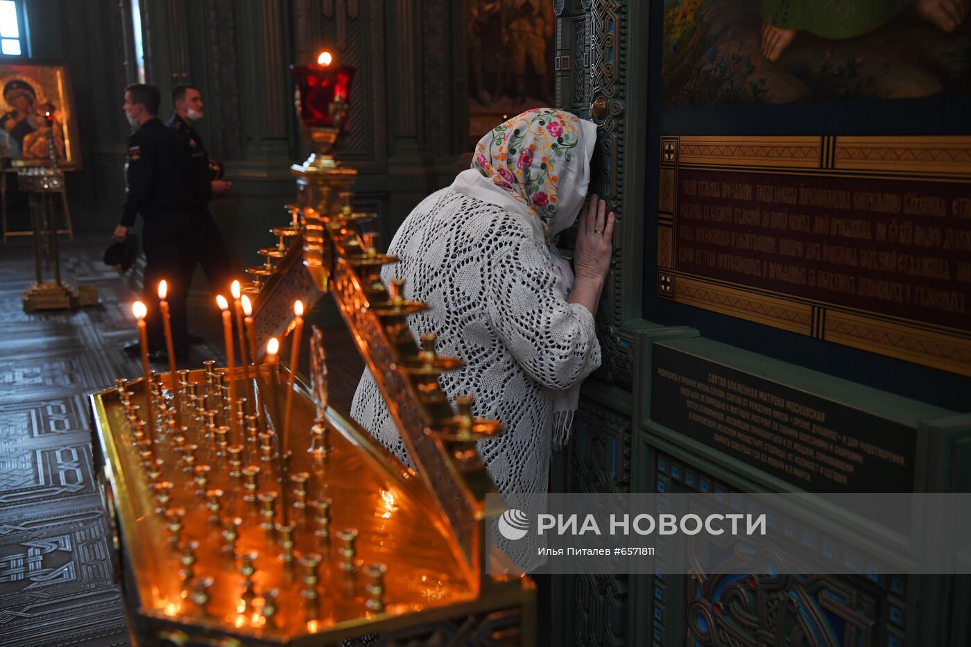 Патриаршее служение в храме Вооруженных Сил