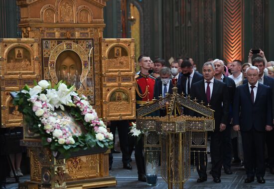 Патриаршее служение в храме Вооруженных Сил