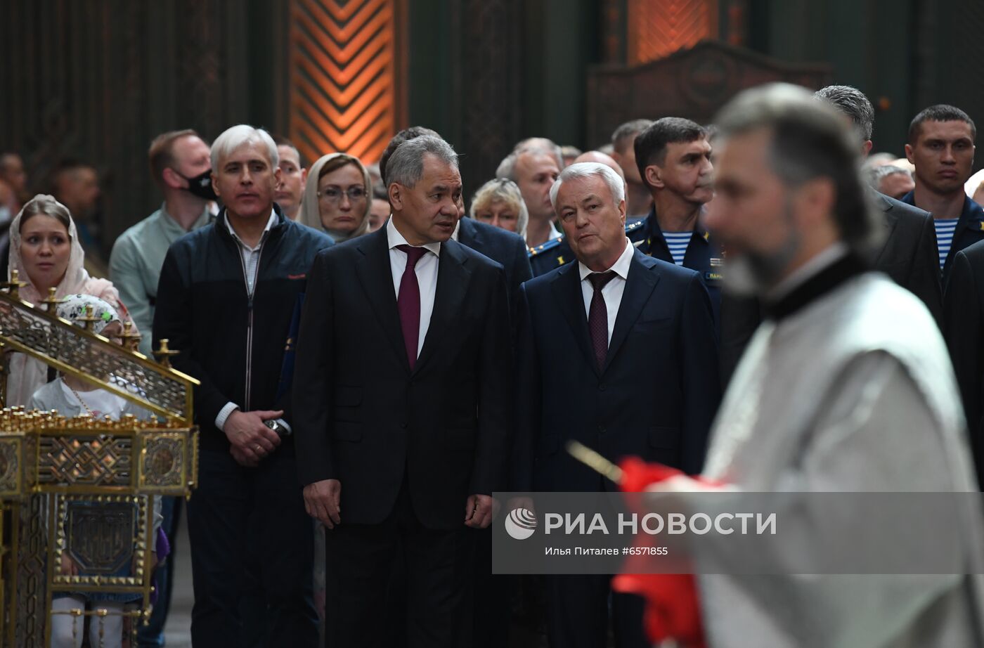 Патриаршее служение в храме Вооруженных Сил