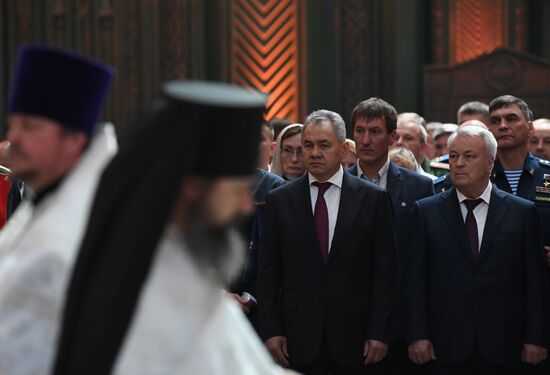 Патриаршее служение в храме Вооруженных Сил