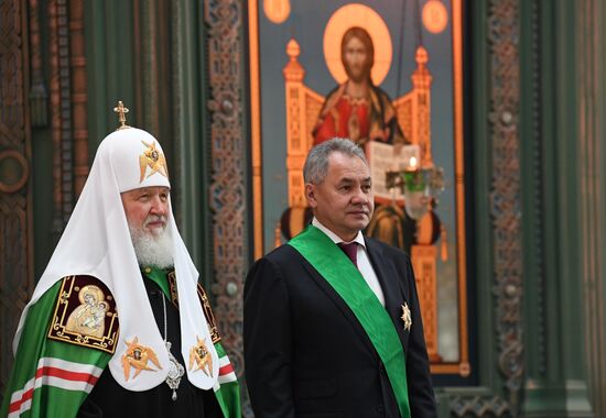 Патриаршее служение в храме Вооруженных Сил