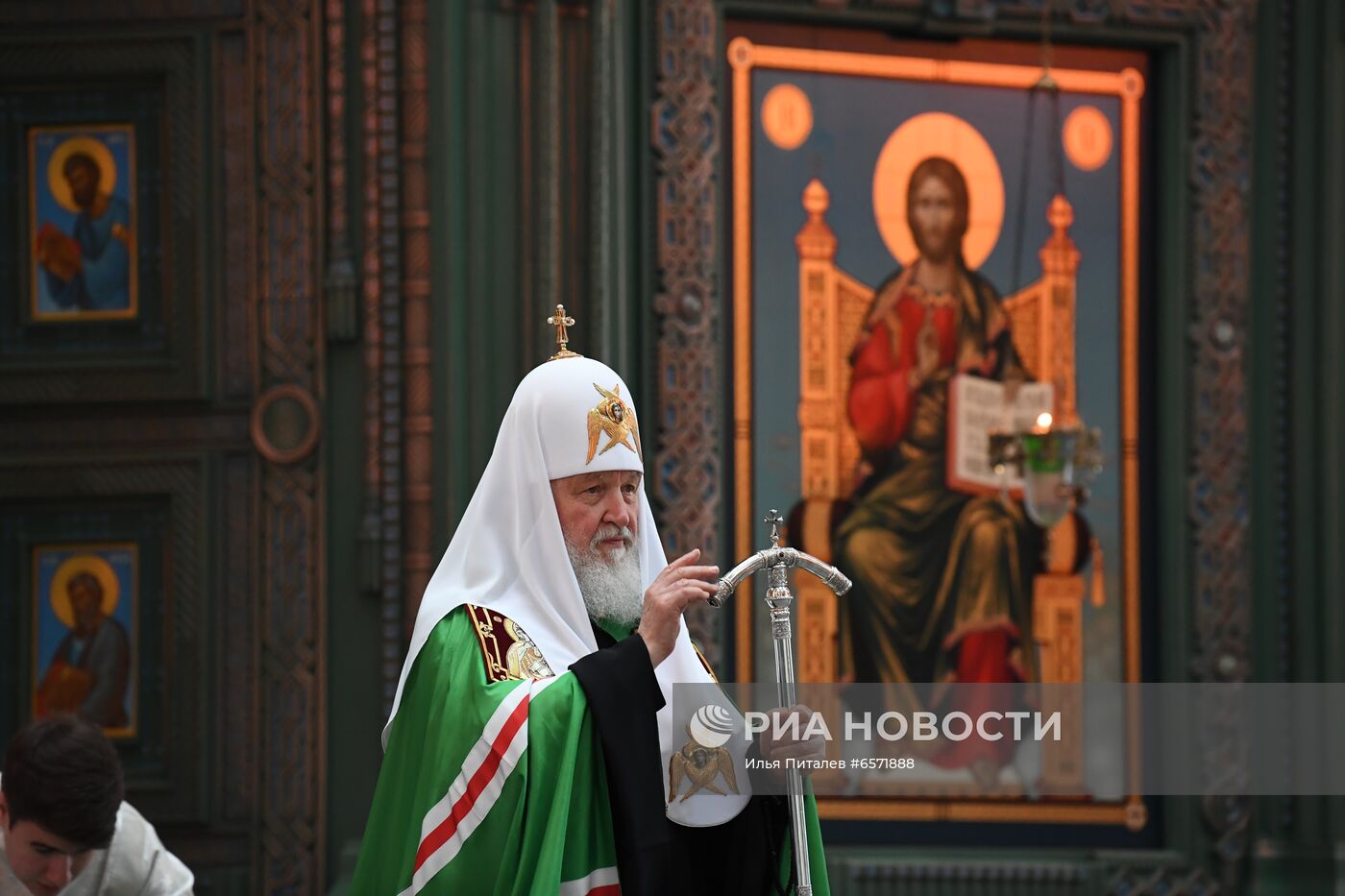 Патриаршее служение в храме Вооруженных Сил