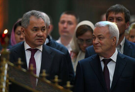 Патриаршее служение в храме Вооруженных Сил