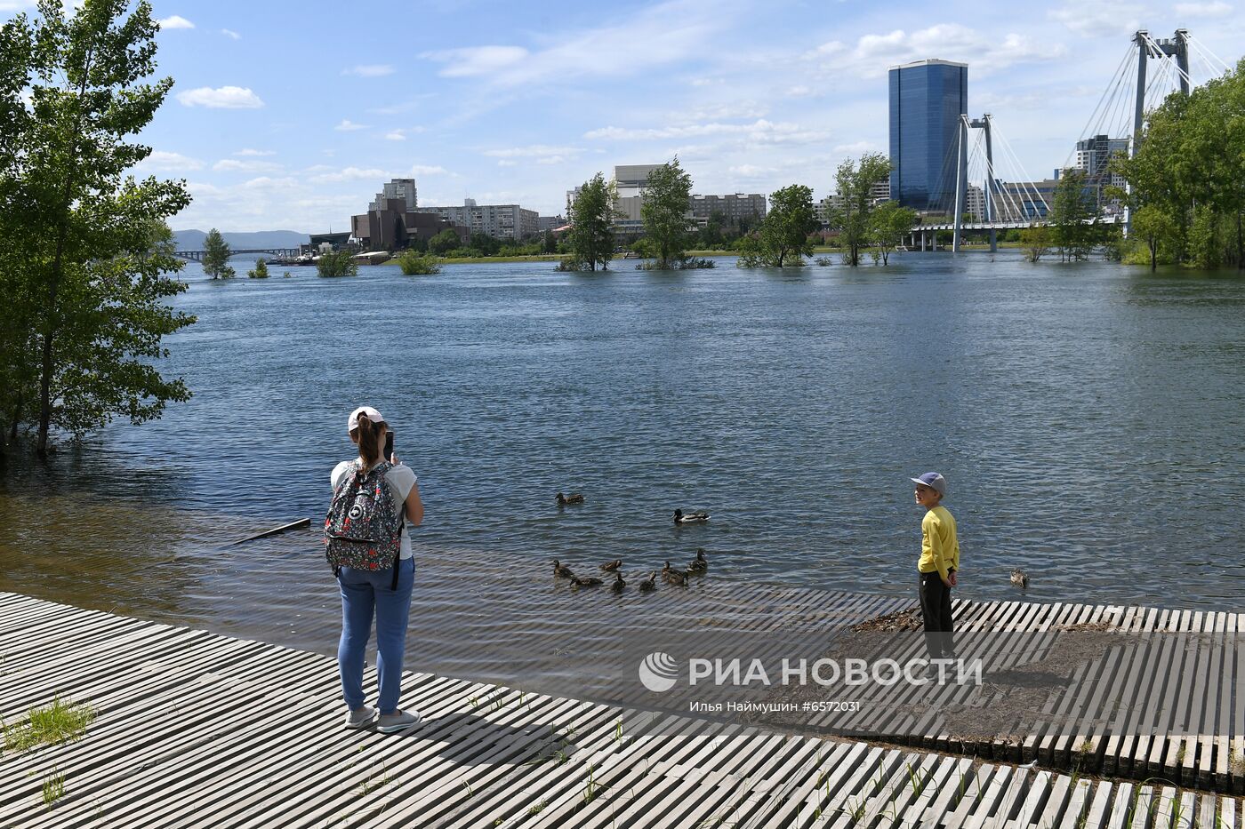 Половодье в Красноярске