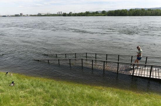 Половодье в Красноярске