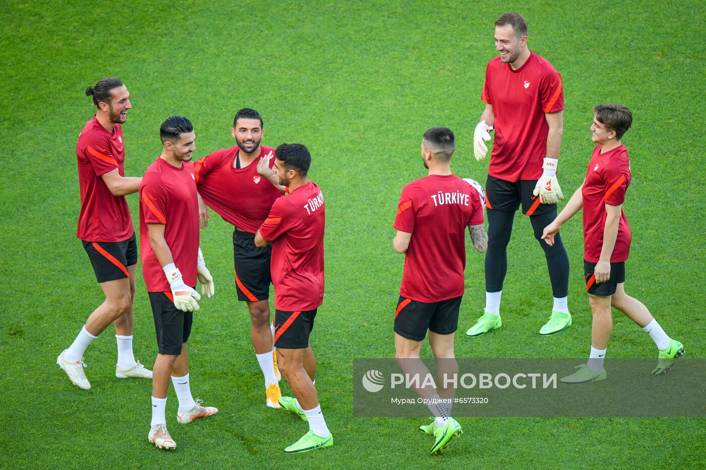 Футбол. ЧЕ-2020. Тренировка сборной Турции