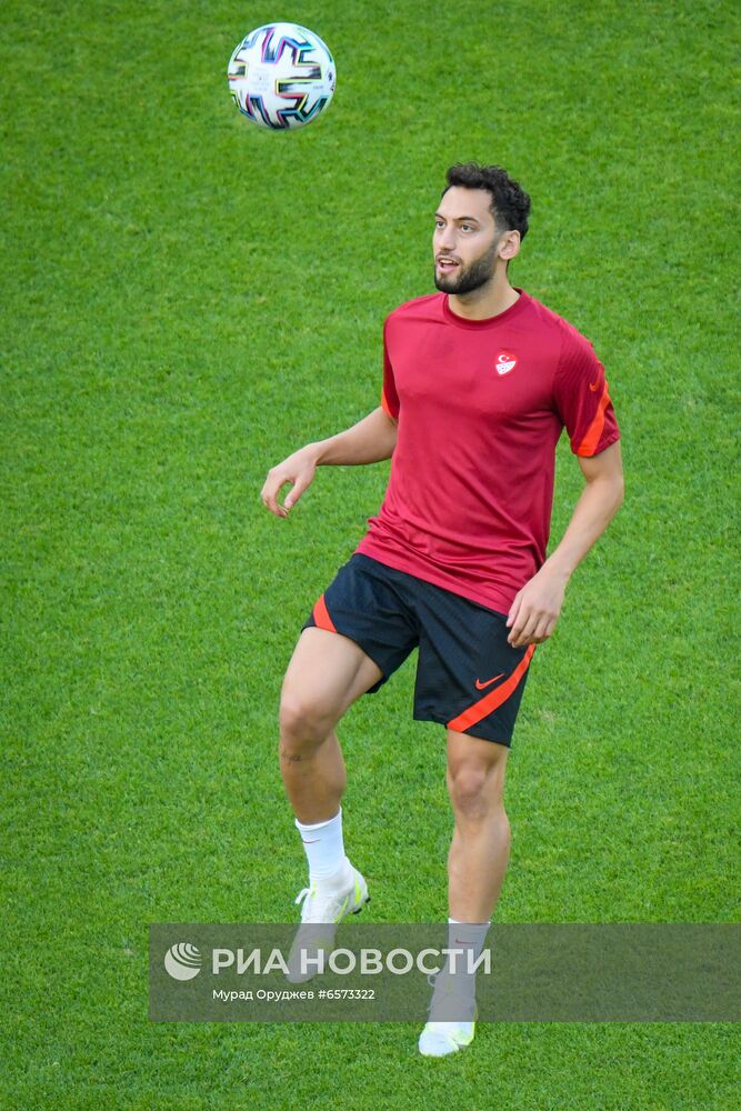 Футбол. ЧЕ-2020. Тренировка сборной Турции
