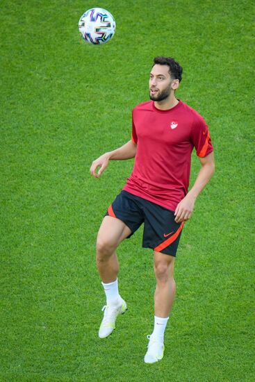 Футбол. ЧЕ-2020. Тренировка сборной Турции