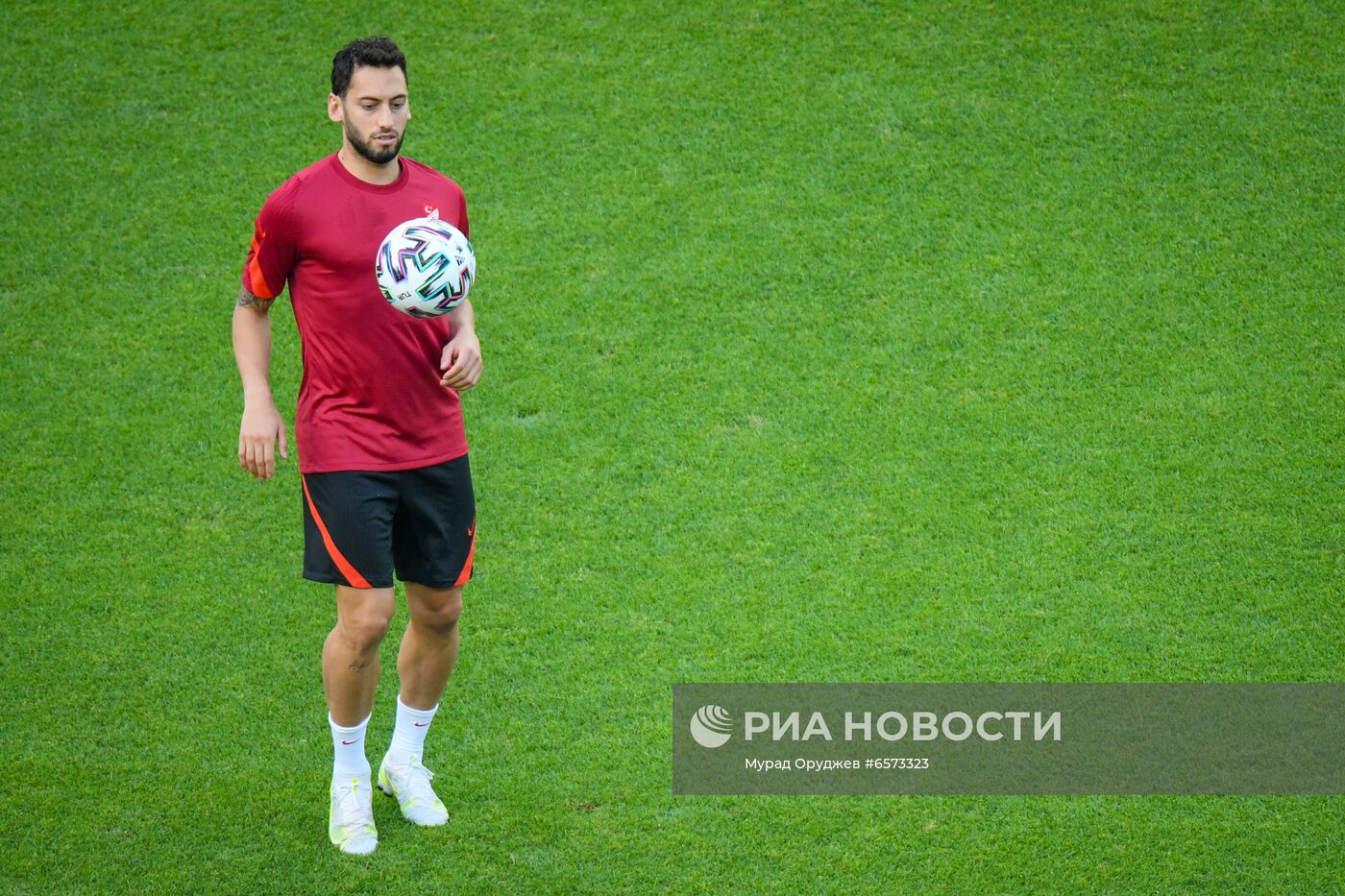 Футбол. ЧЕ-2020. Тренировка сборной Турции