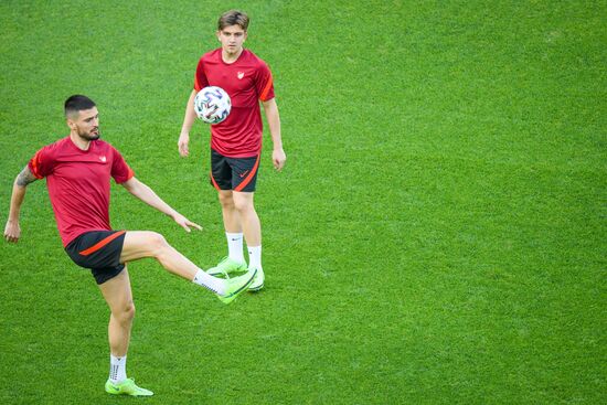 Футбол. ЧЕ-2020. Тренировка сборной Турции
