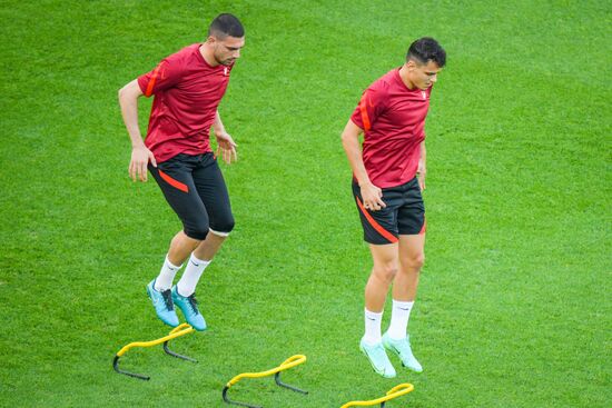 Футбол. ЧЕ-2020. Тренировка сборной Турции