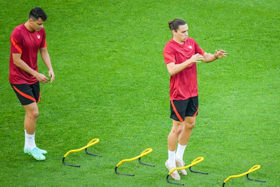 Футбол. ЧЕ-2020. Тренировка сборной Турции