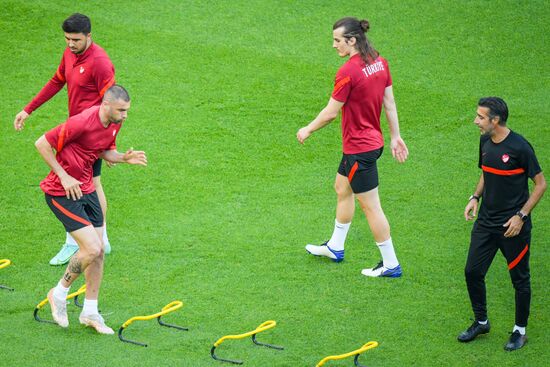Футбол. ЧЕ-2020. Тренировка сборной Турции