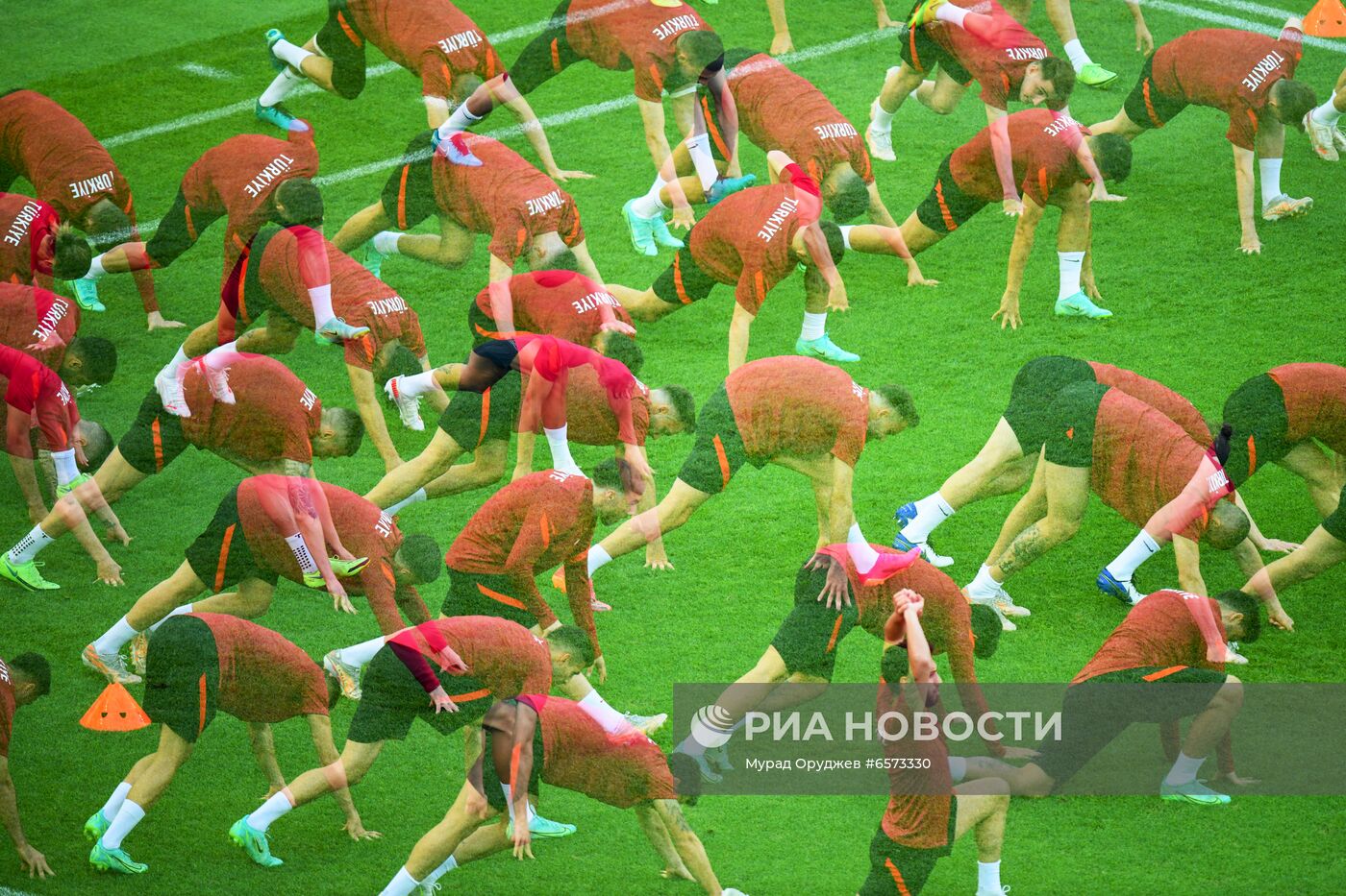 Футбол. ЧЕ-2020. Тренировка сборной Турции