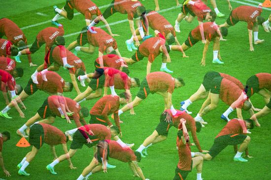 Футбол. ЧЕ-2020. Тренировка сборной Турции